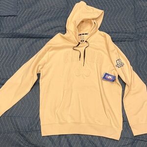 Boston Celtics 2024 NBA Champions Beige Hoodie with Embroidered Champions Design